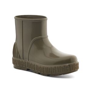 UGG Womens Green Treaded Waterproof Drizlita Round Toe Platform Rain Boots 5